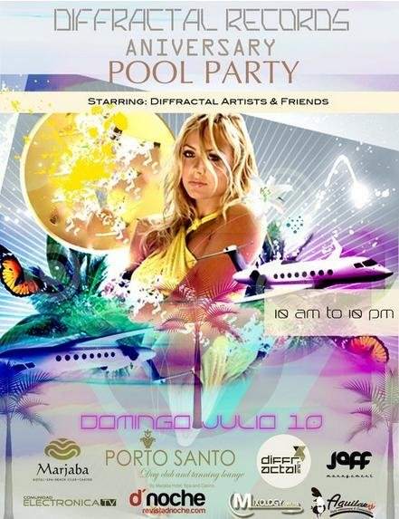 Diffractal Anniversary Pool Party - フライヤー表