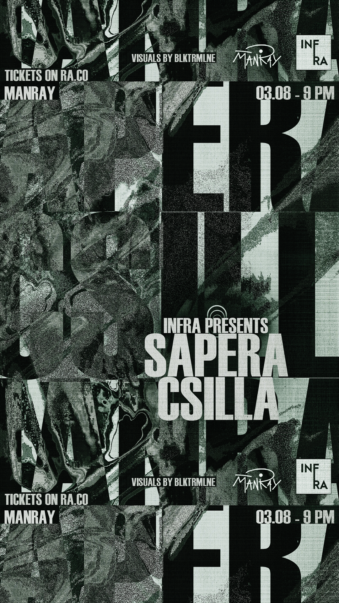 Infra presents Sapera & CSILLA - フライヤー裏