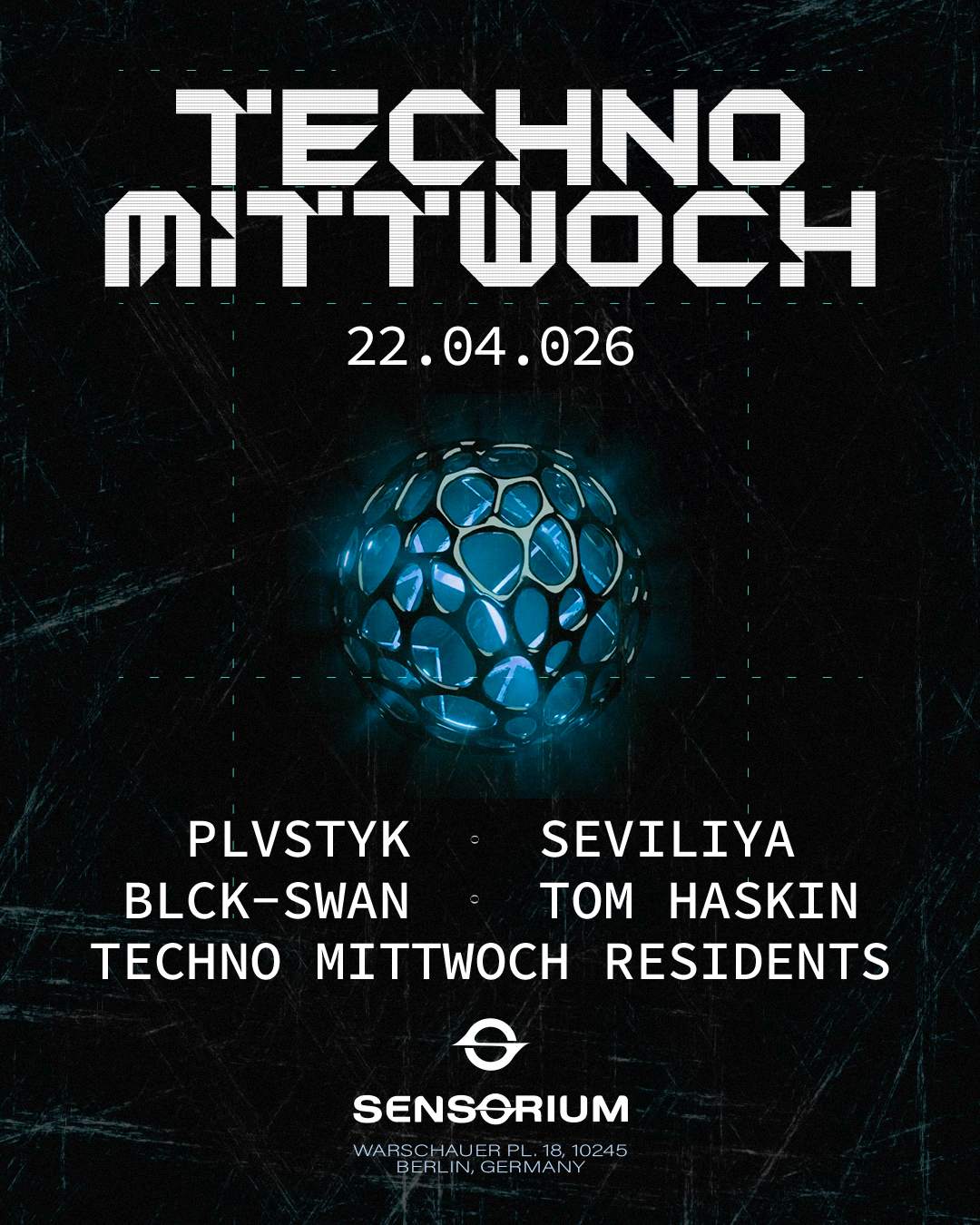 TECHNO MITTWOCH: TAKE YOUR FREE TICKETS at Sensorium, Berlin