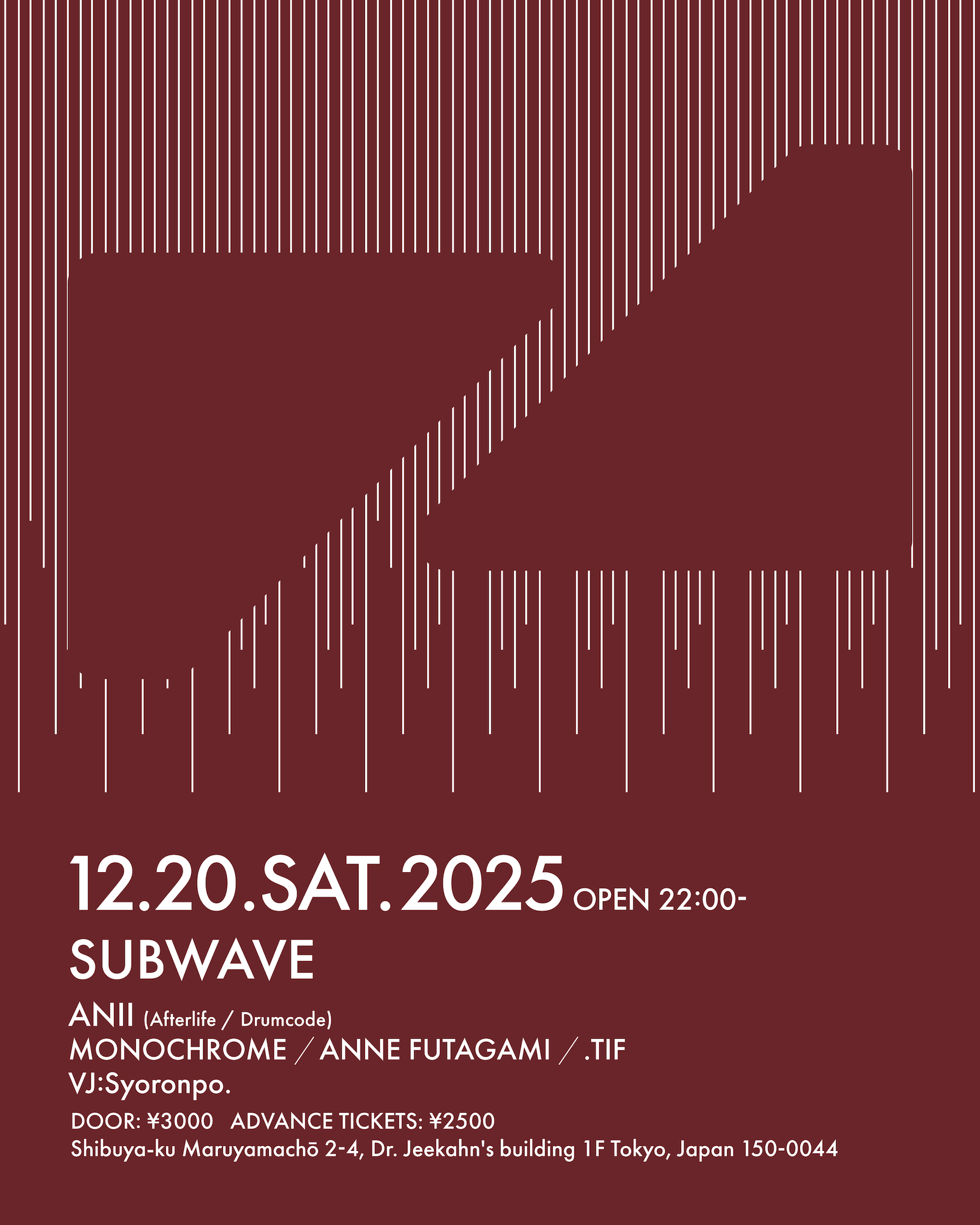 SUBWAVE at Z Maruyama, Tokyo