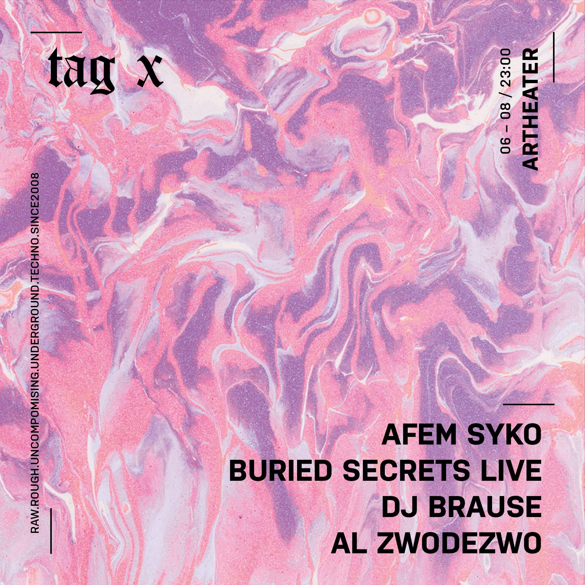 Tag X with Afem Syko & Buried Secrets Live - Página frontal