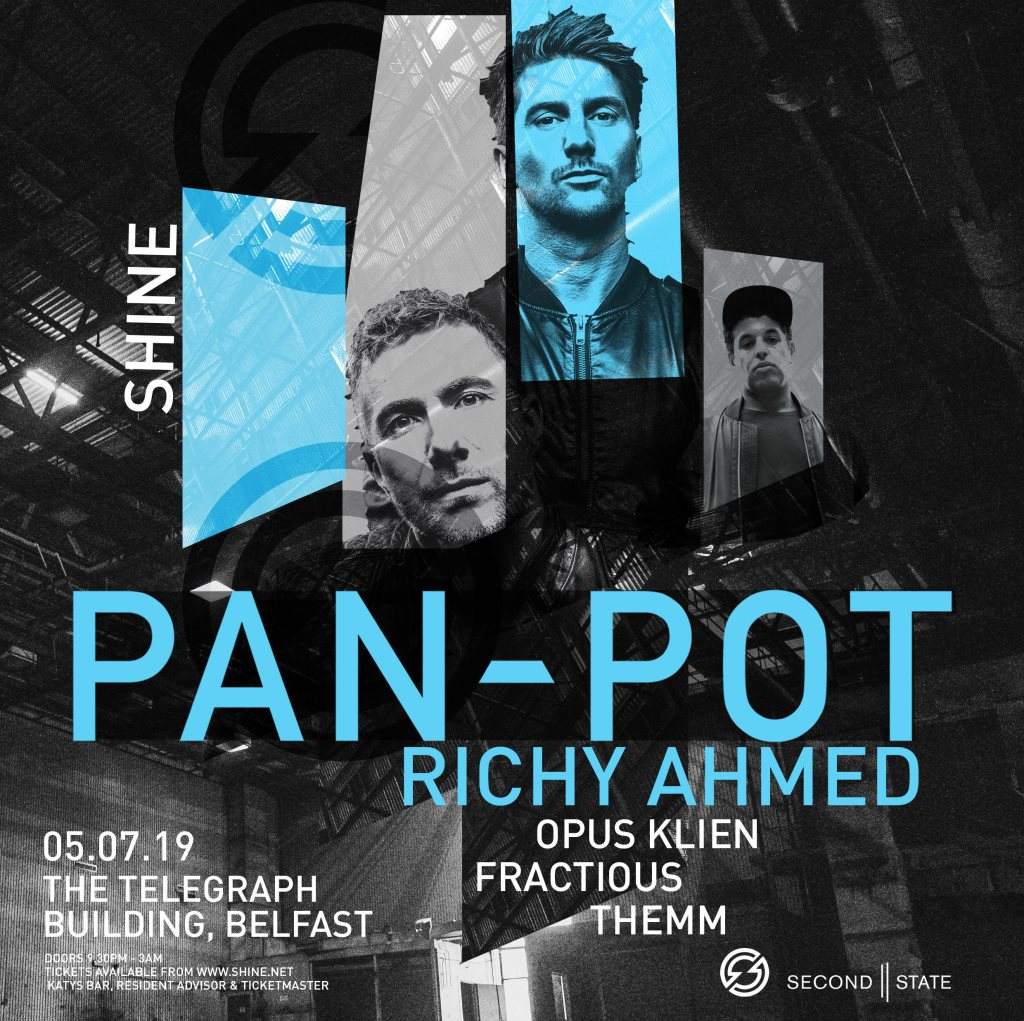 [CANCELLED] Shine ◎ Pan-Pot & Richy Ahmed & More - フライヤー表