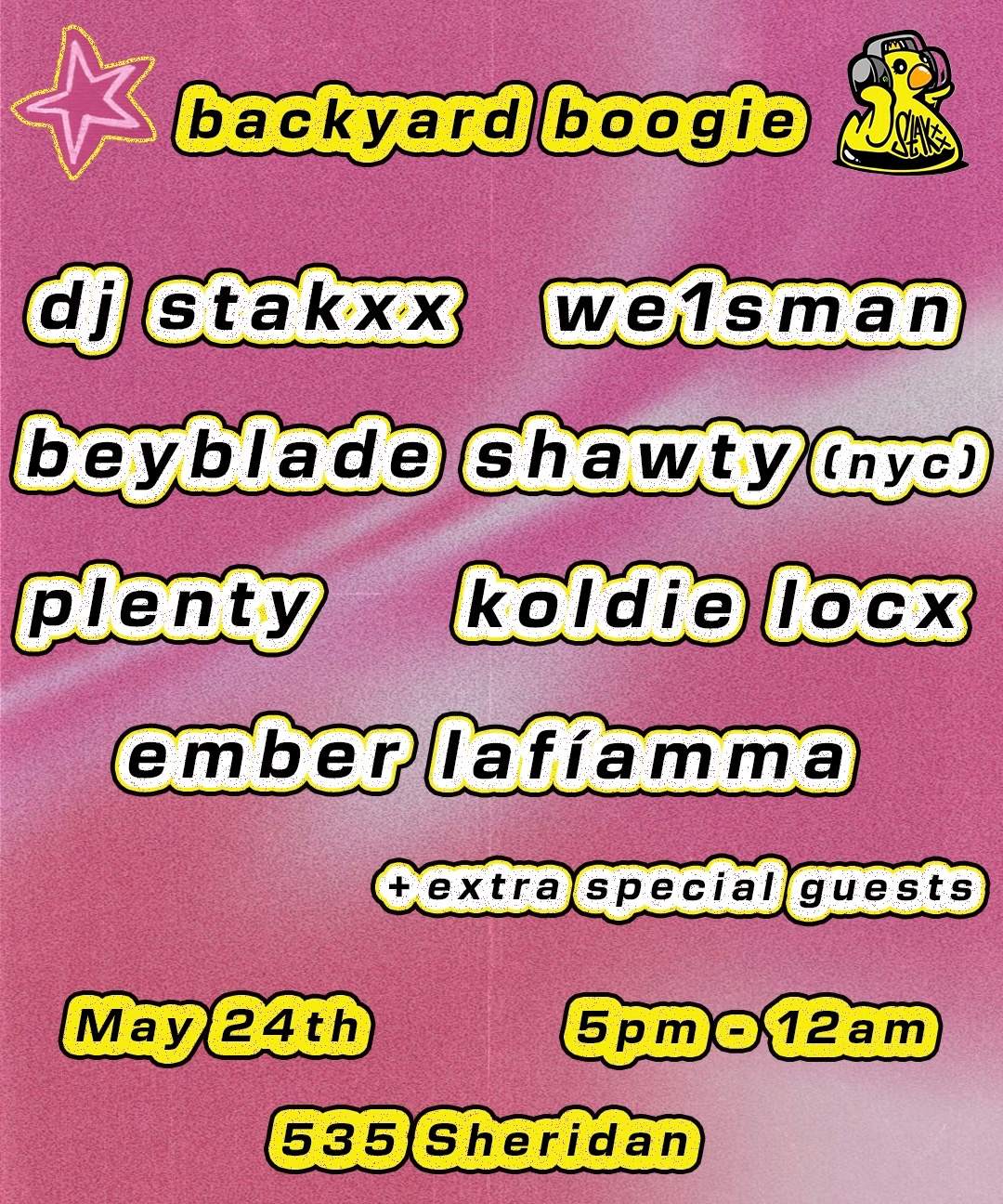 Backyard Boogie - DJ STAKXX Post Movement Set Party at TBA