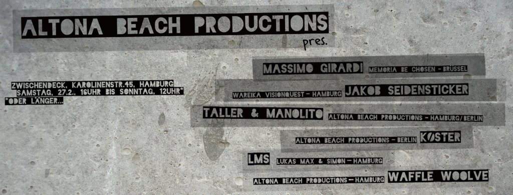 Altona Beach Productions Pres - フライヤー表