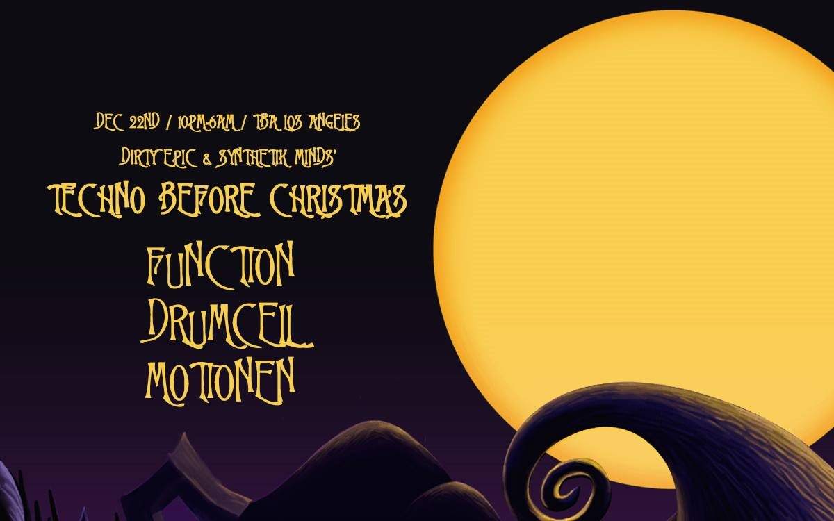 Techno Before Christmas: Function (4HR SET), Drumcell & Motionen - Página frontal