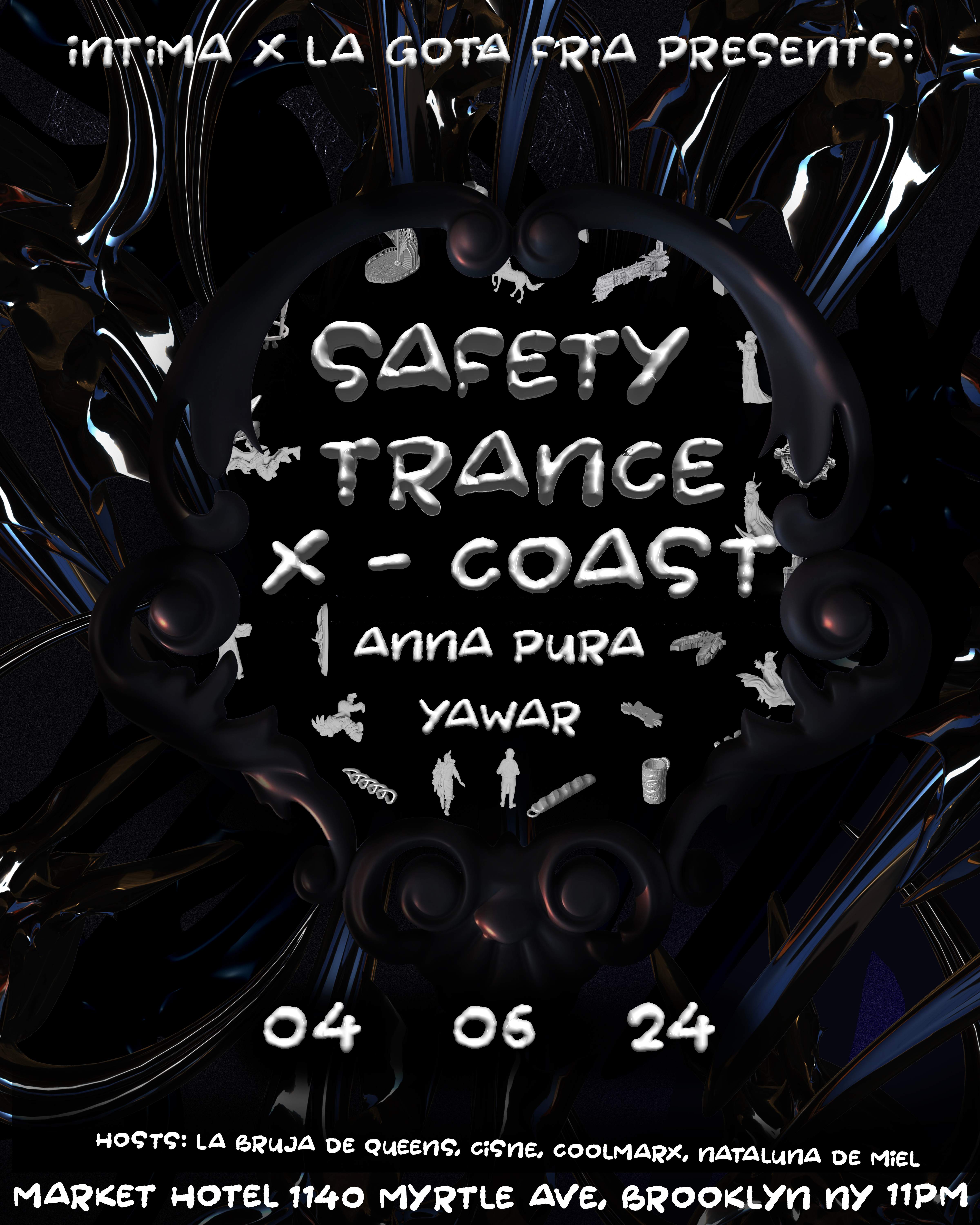 Intima X la Gota Fria presents: Safety Trance, X-Coast - フライヤー表