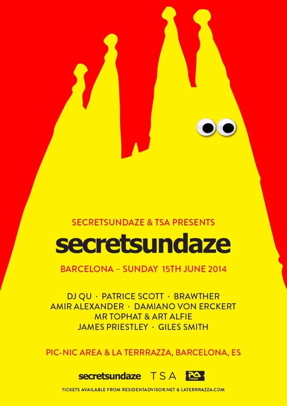 Secretsundaze Day & Night with DJ Qu, Patrice Scott, Brawther, Amir Alexander & More - Página frontal