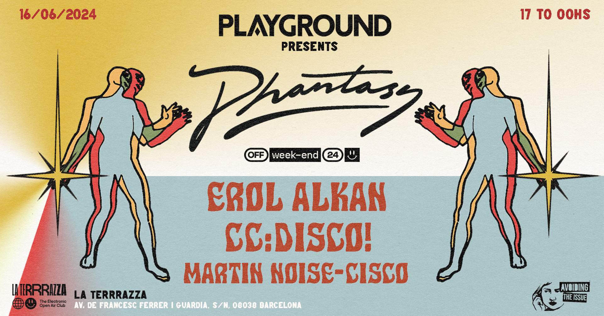 PLAYGROUND pres. PHANTASY with Erol Alkan + CC:DISCO! - Off-Week-end 2024 - Página frontal