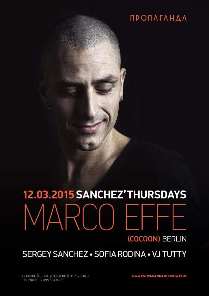 Sanchez Thursdays presents Marco Effe - Página frontal