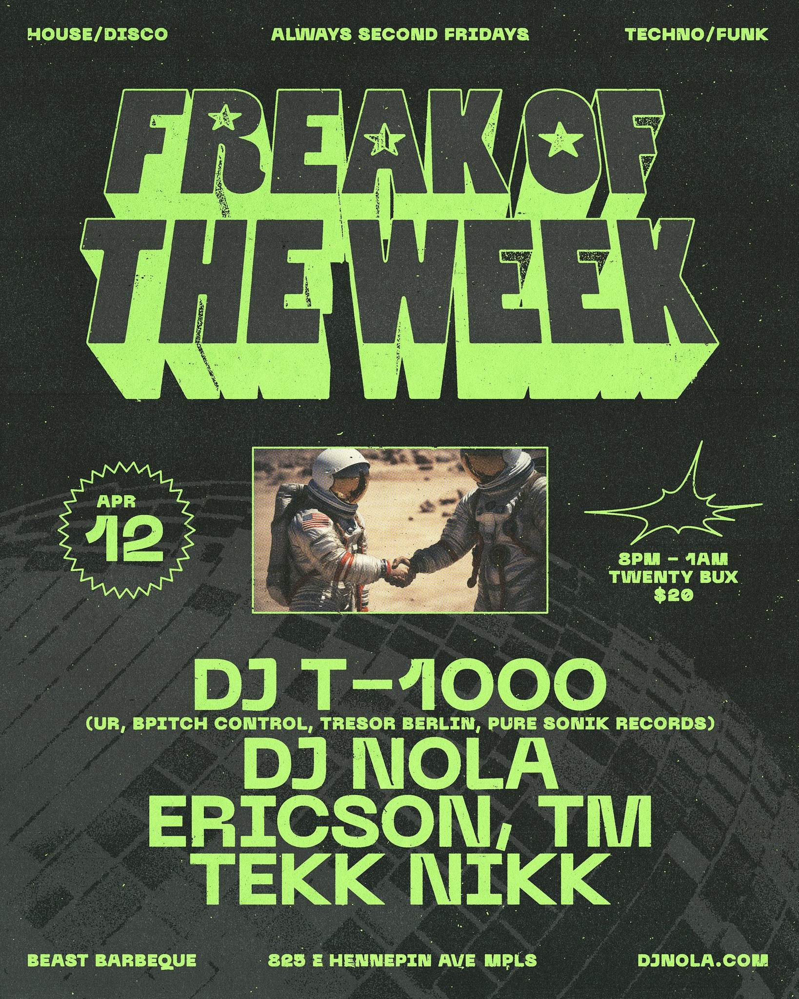 Freak Of The Week - フライヤー表