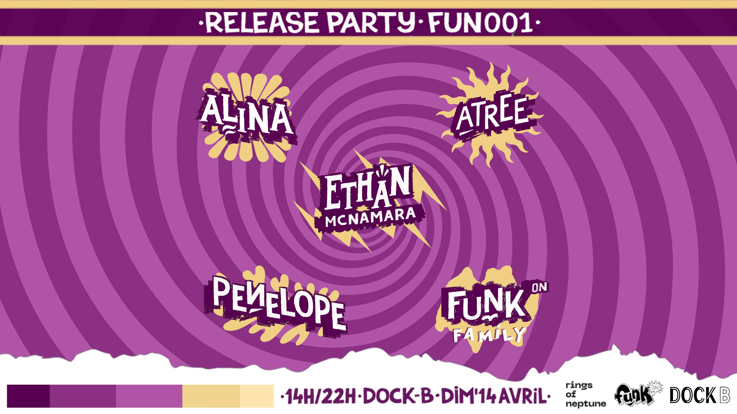 FunkOn Release Party w. Atree, Penelope, Ethan McNamara, Alina - フライヤー表