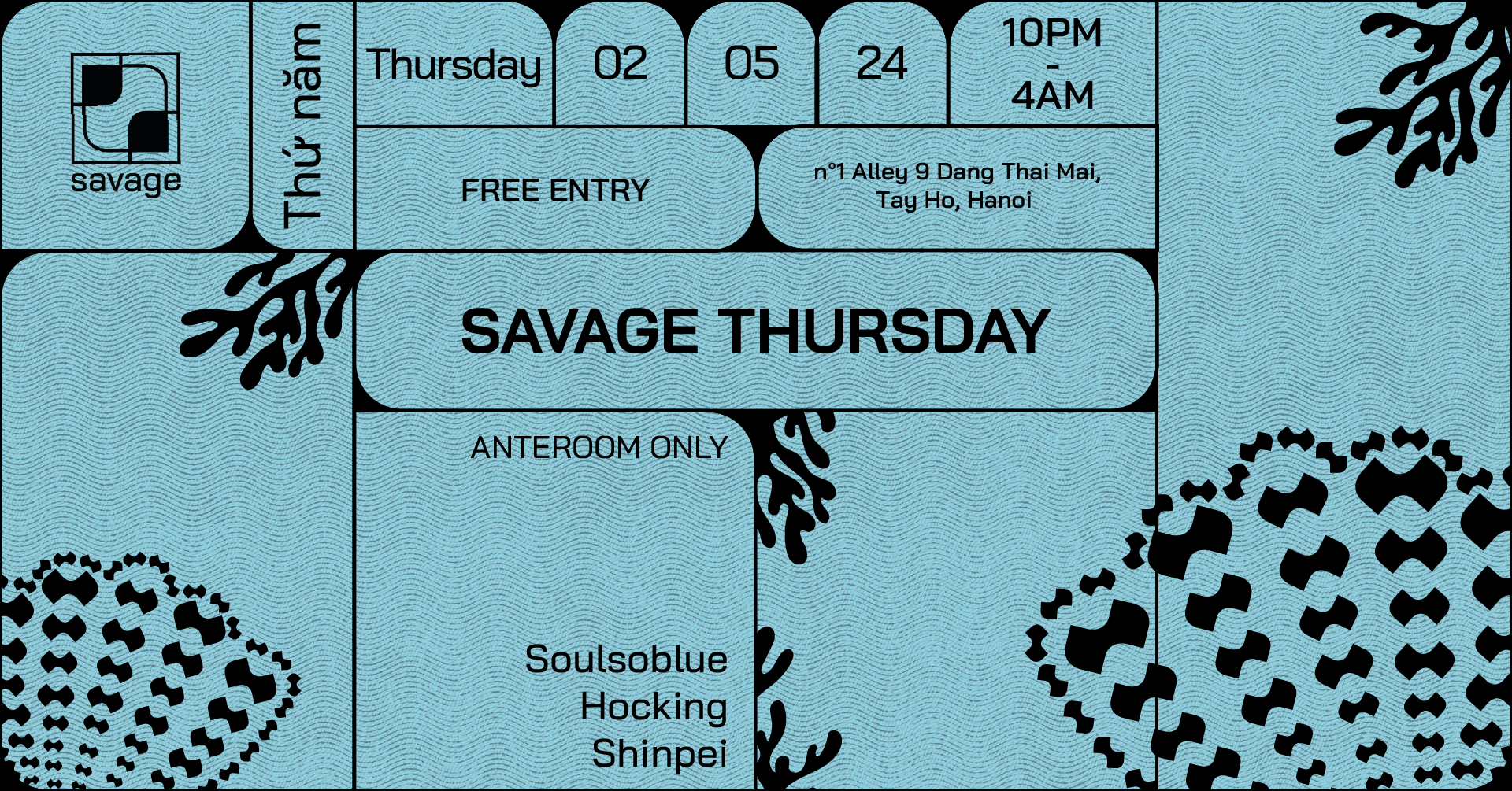 Savage Thursday - フライヤー裏