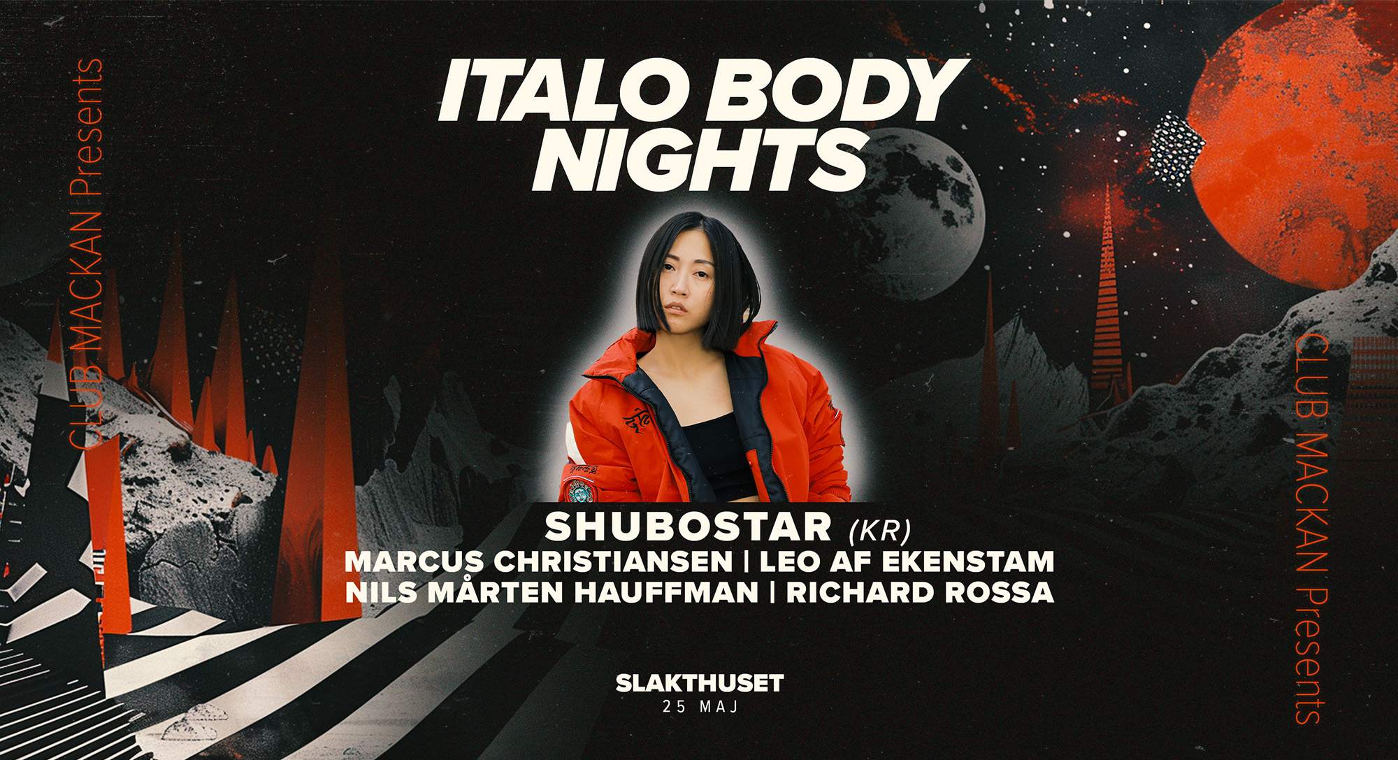 ITALO BODY NIGHTS - Shubostar (KR) - フライヤー表