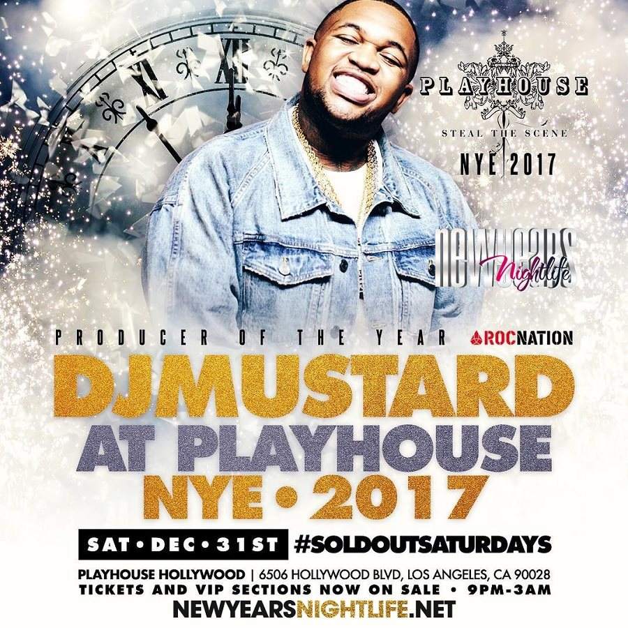 DJ Mustard New Years Open Bar Tickets - Página frontal