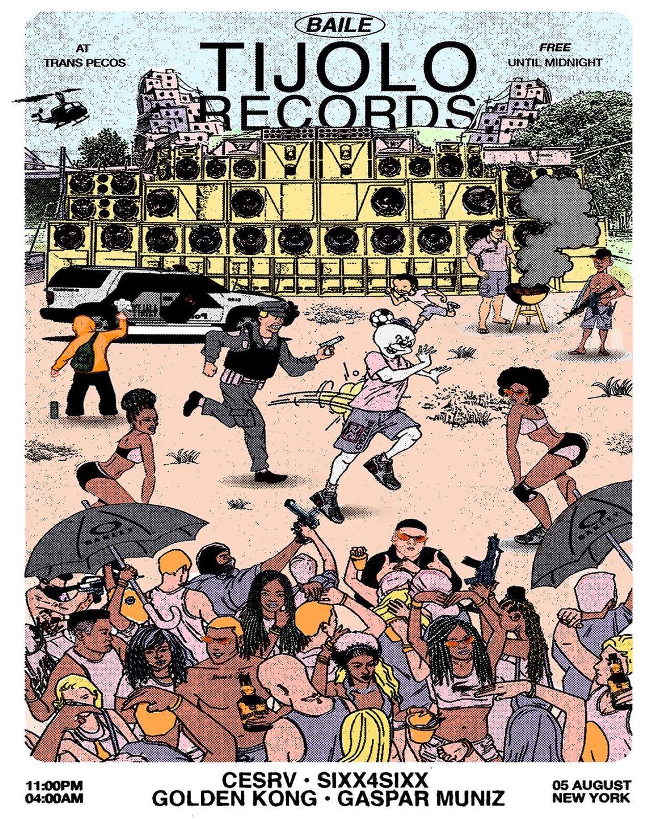 Tijolo Records (Baile) With Cesrv, sixx4sixx, Gaspar Muniz, Golden Kong - Página frontal
