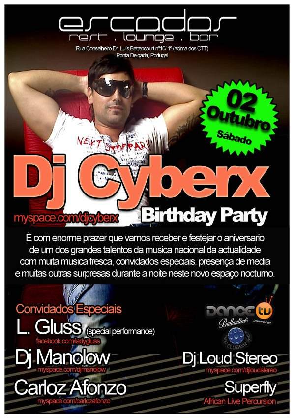 Cyberx Birthday Party - Página frontal
