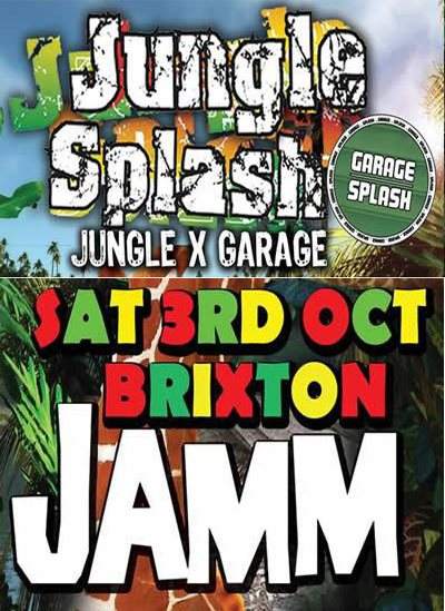 Jungle Splash & Garage Splash presents Jungle X Garage - Página frontal