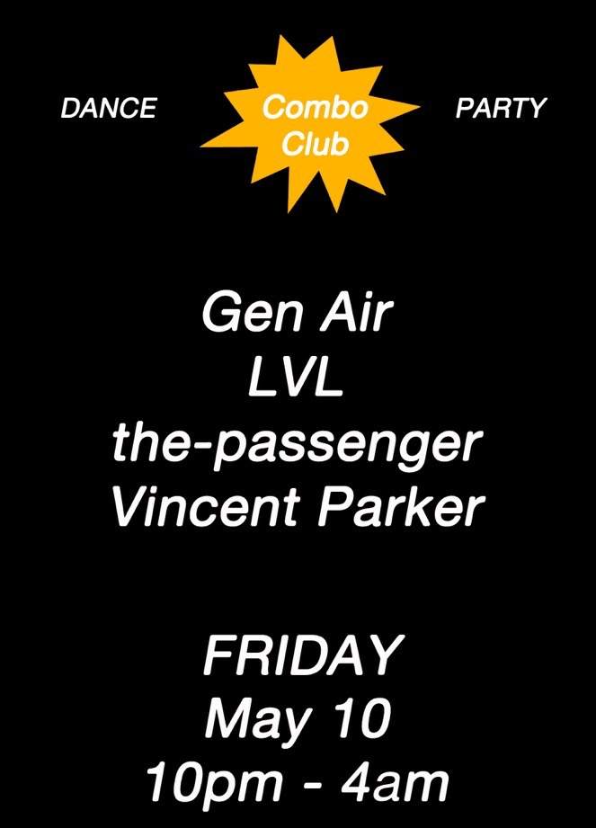 Combo Club! LVL! the-passenger! Vincent Parker! Gen Air - Página frontal