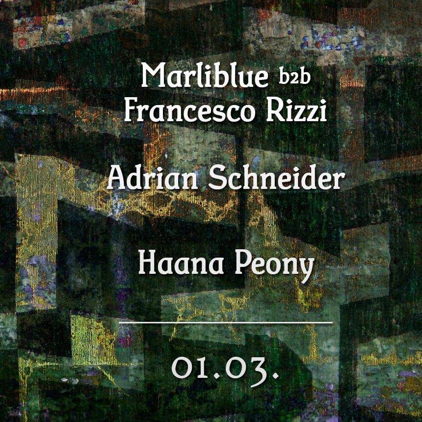 Pandora with Adrian Schneider, Marliblue b2b Francesco Rizzi, Haana Peony - Página frontal