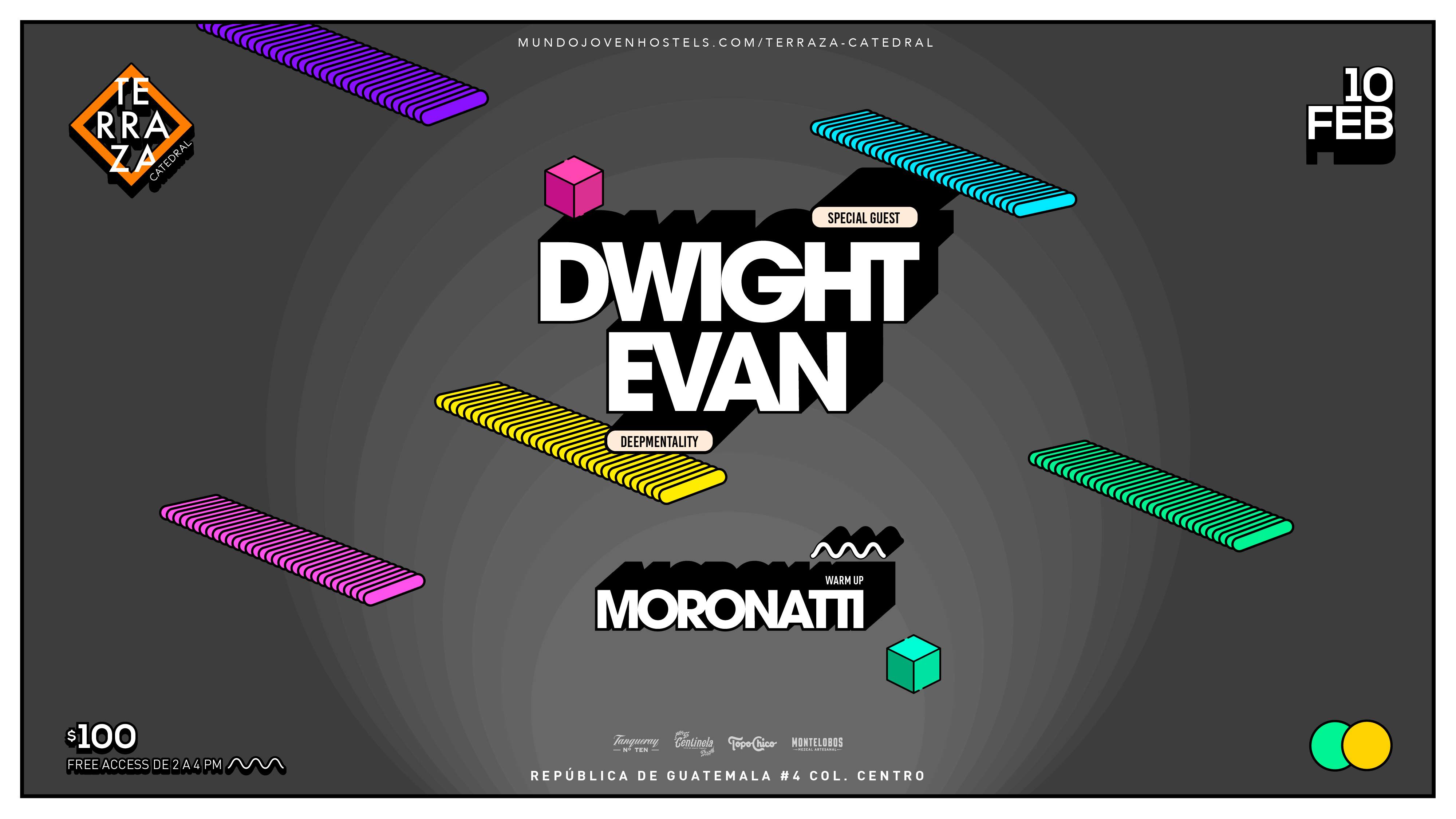 Dwight Evan + MORONATTI - フライヤー表