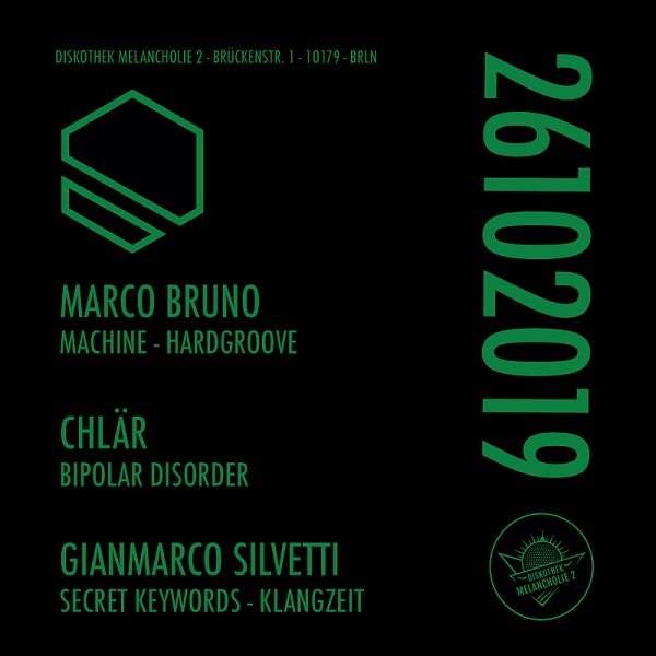 Klangzeit #05 with Marco Bruno, Chlaer & Gianmarco Silvetti - フライヤー表