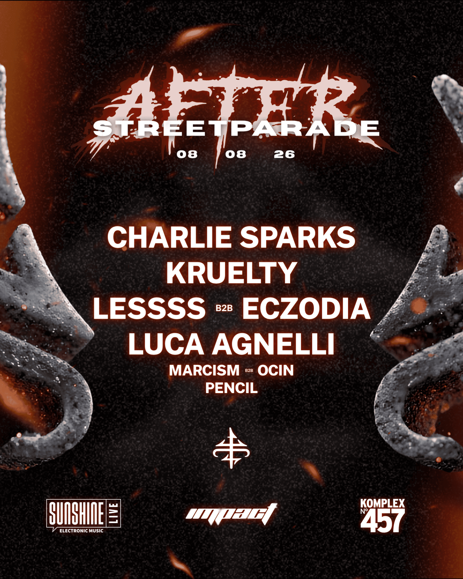 Street Parade Afterparty by Impact Rave at Komplex457, Zurich