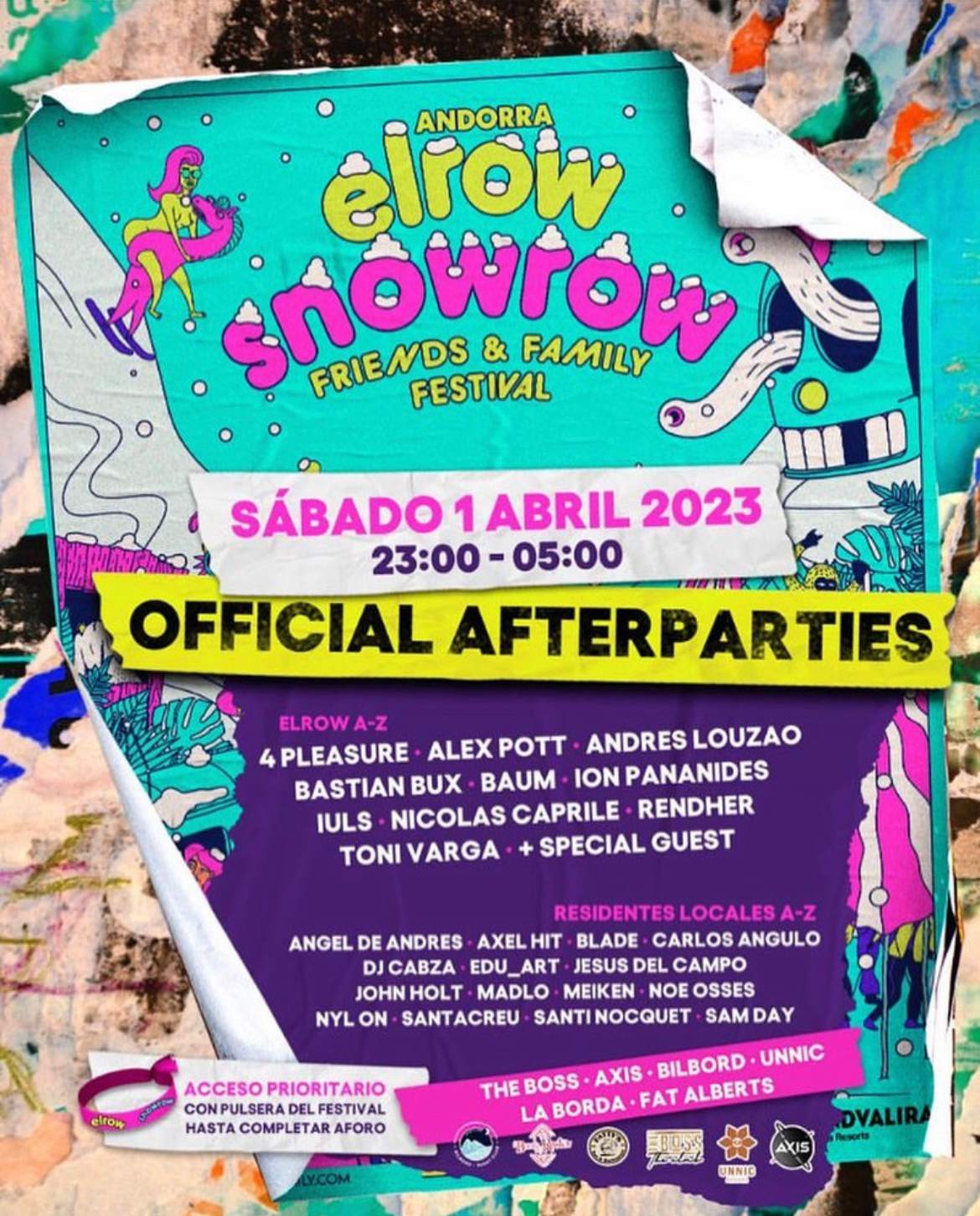 ELROW - SNOWROW OFFICIAL AFTER PARTY - Página trasera