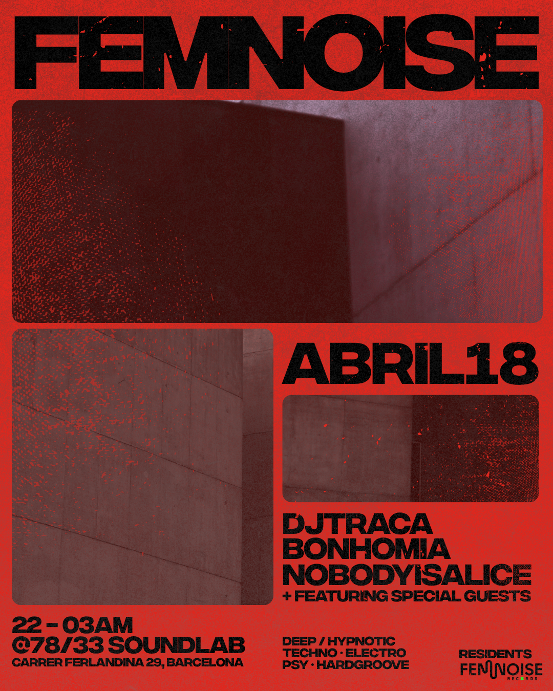 Femnoise Records at 7833 Soundlab, Barcelona · Tickets