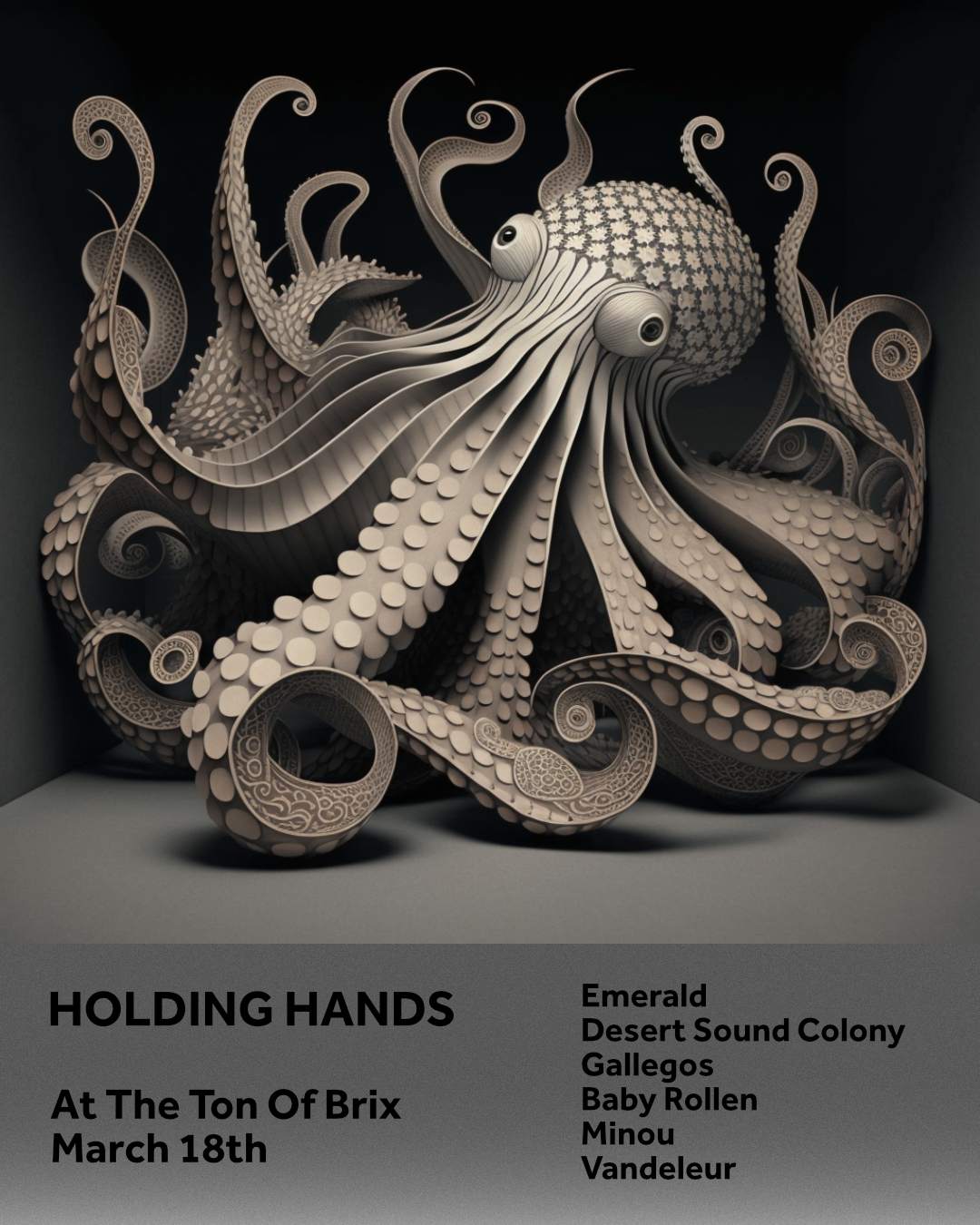 Holding Hands w/ Emerald, Desert Sound Colony + more - フライヤー表