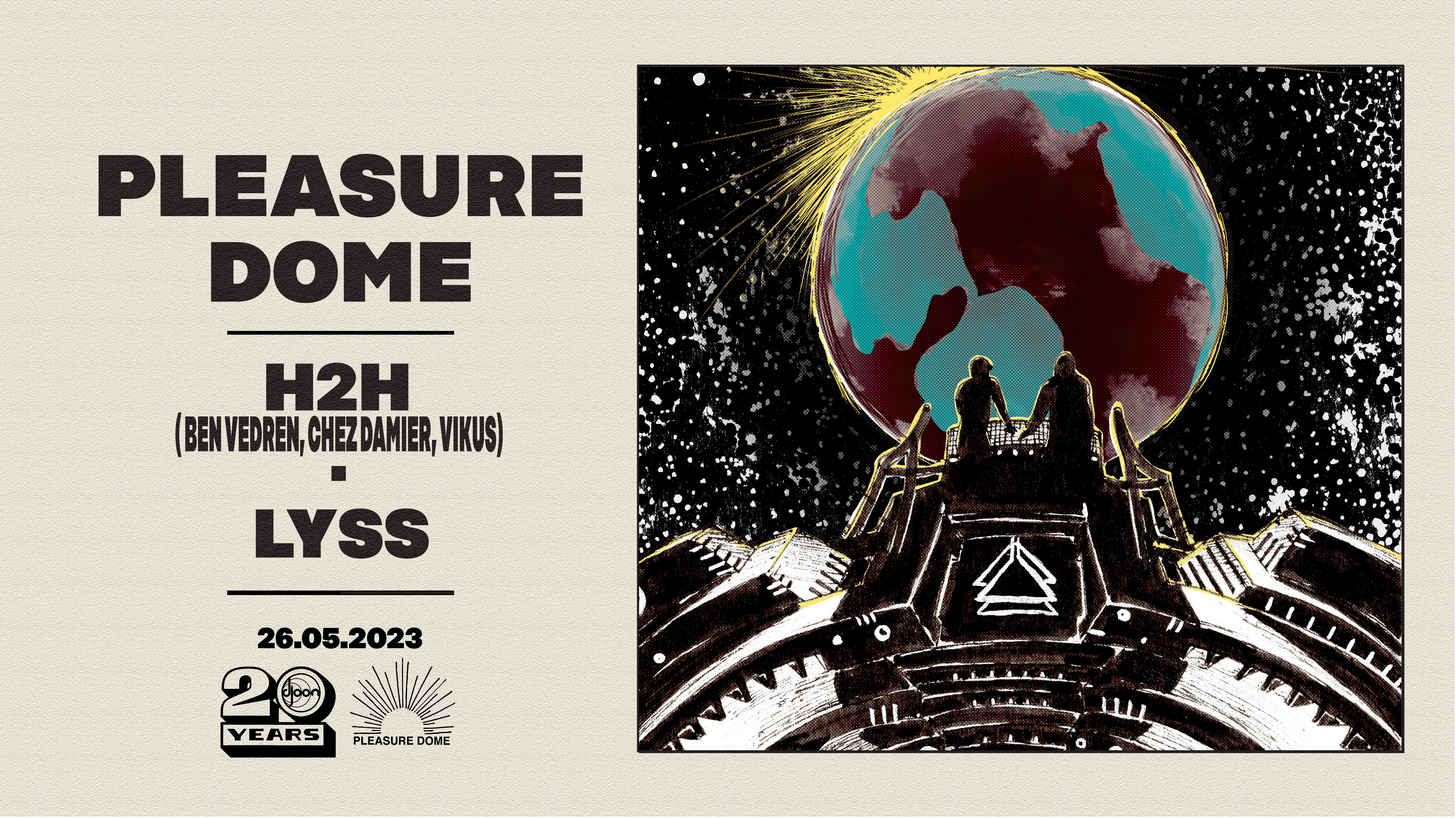 Pleasure Dome: H2H (Ben Vedren, Chez Damier, Vikus) & Lyss - Página frontal