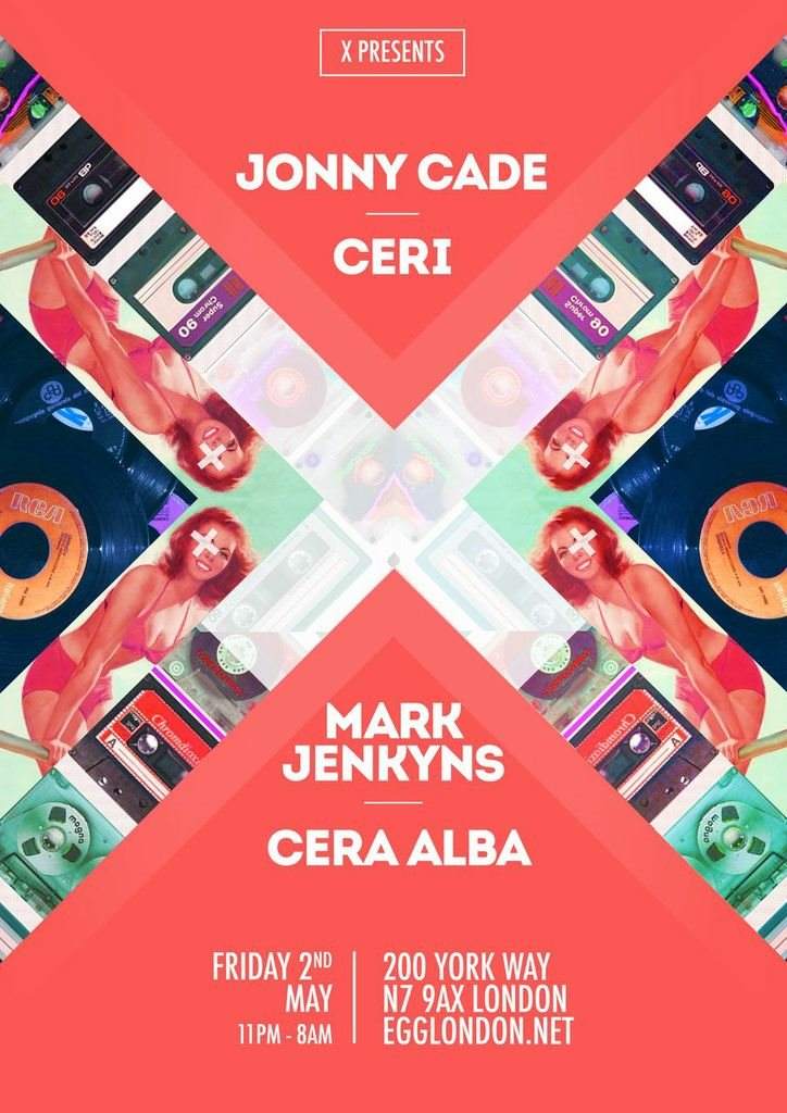 X presents: Jonny Cade, Mark Jenkyns, Cera Alba & Ceri - Página frontal