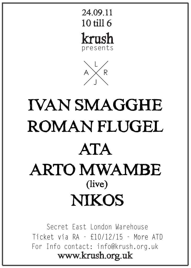 Krush presents Live At Robert Johnson with Ivan Smagghe, Roman Flugel, Arto Mwambe, Ata & Nikos - Página trasera
