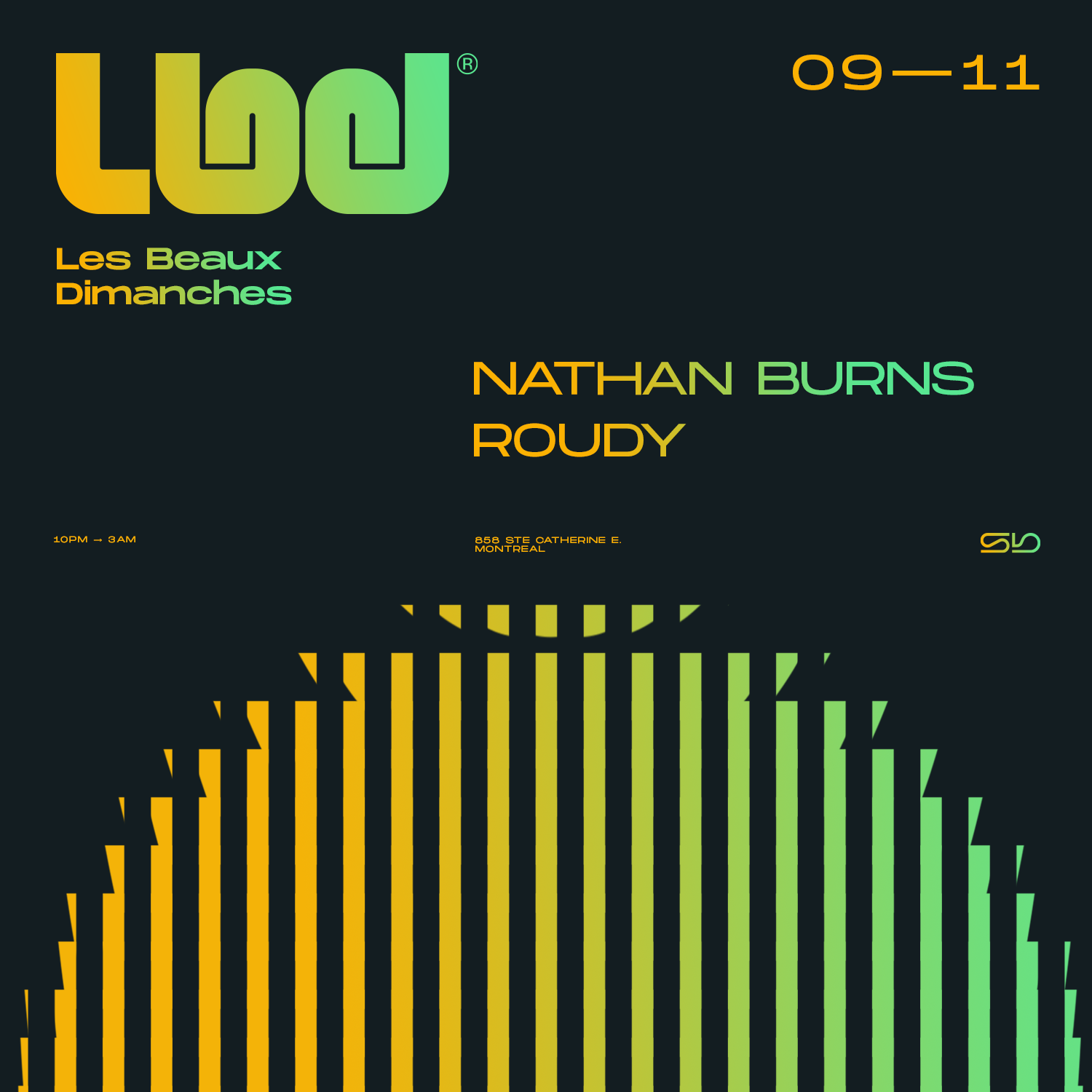 LBD: Nathan Burns - Roudy - フライヤー表