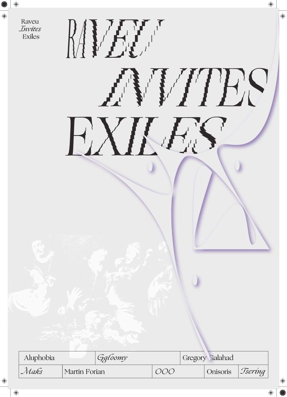 Raveu Invites Exiles - Página frontal