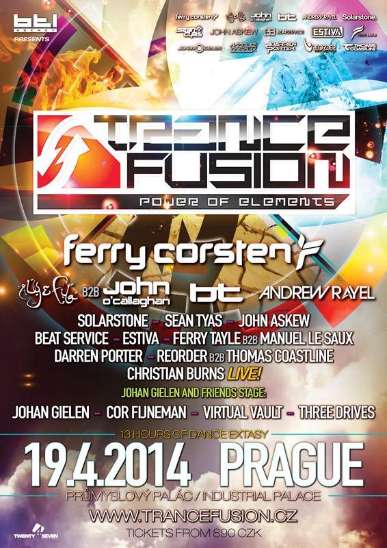 Trancefusion 2014: Power of Elements - フライヤー表