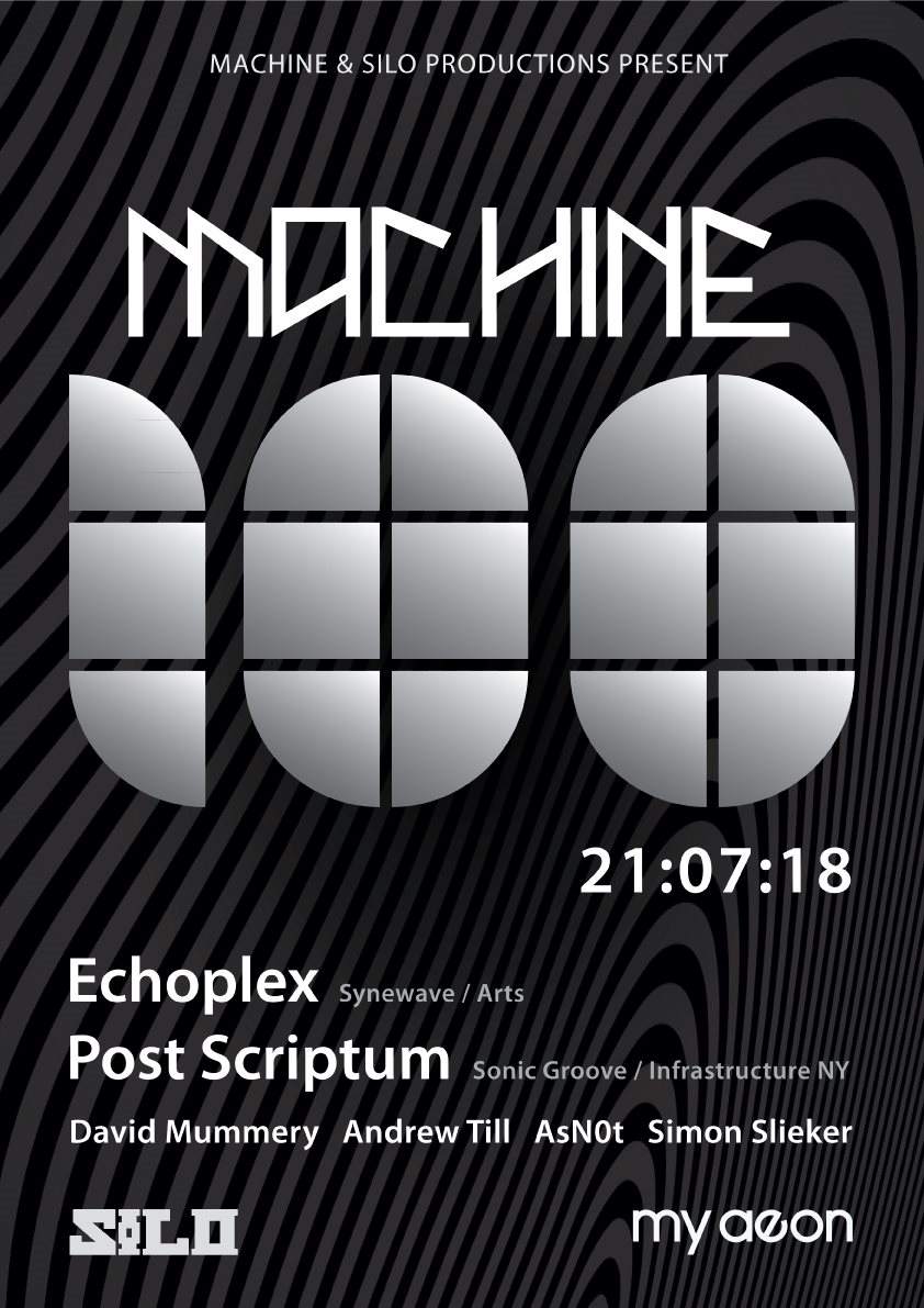 Machine 100: Echoplex & Post Scriptum (Live) - Página trasera