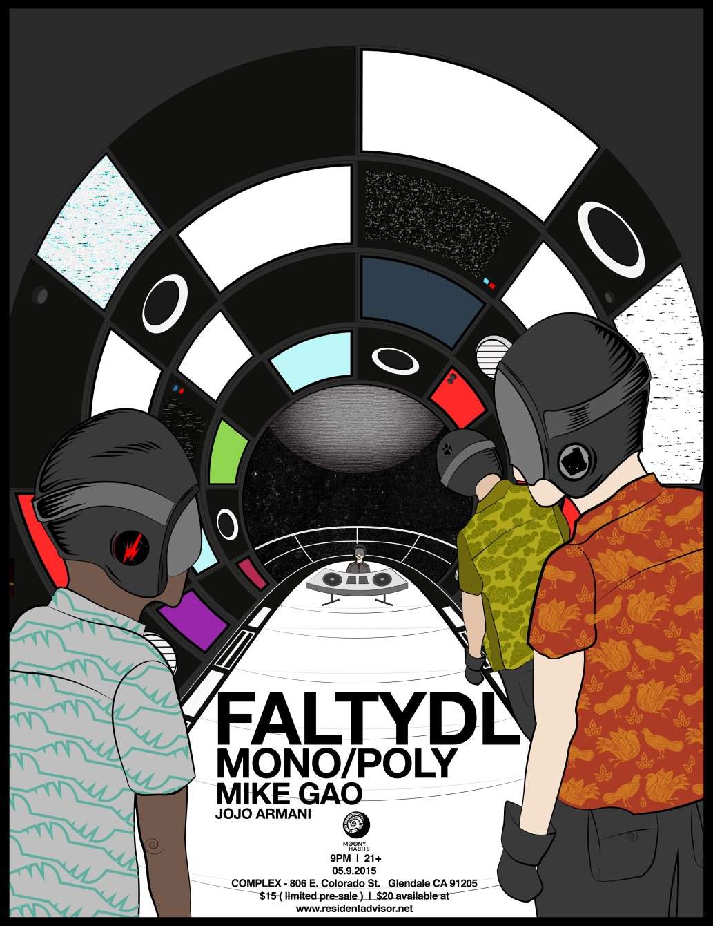 Moony Habits with Faltydl, Mono/Poly, Mike Gao - Página frontal