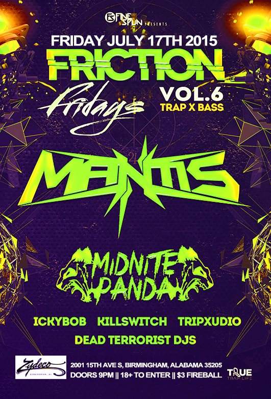 Friction Friday V6 Trap x Bass FT Mantis vs Midnite Panda - Página frontal