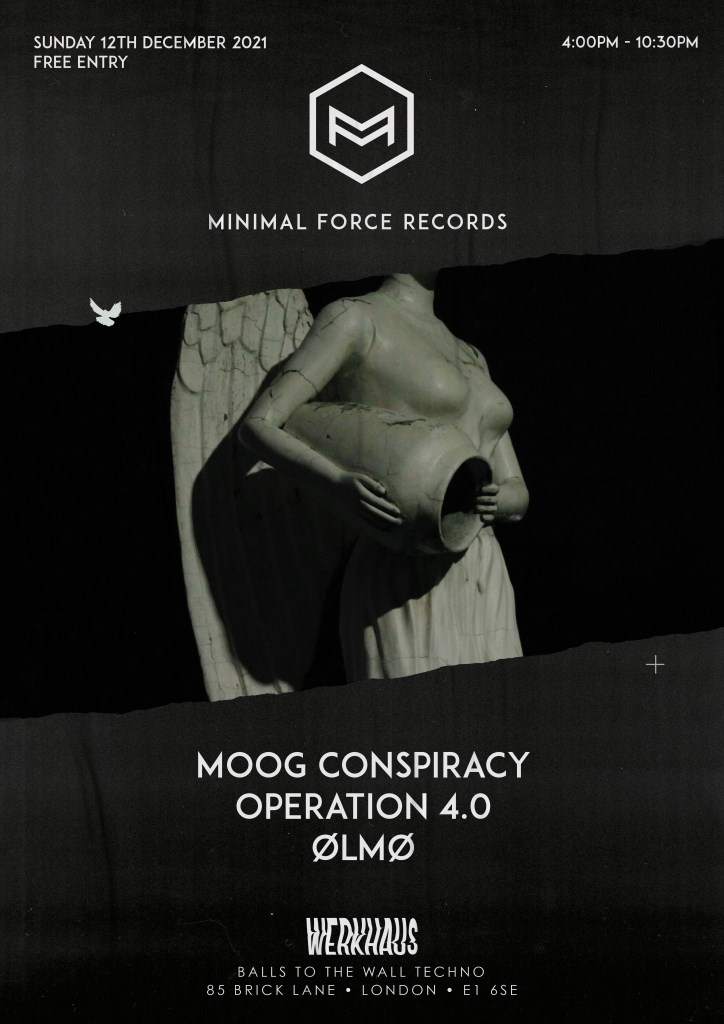 Minimal Force Pres. Moog Conspiracy (Free Techno Sunday) - フライヤー表