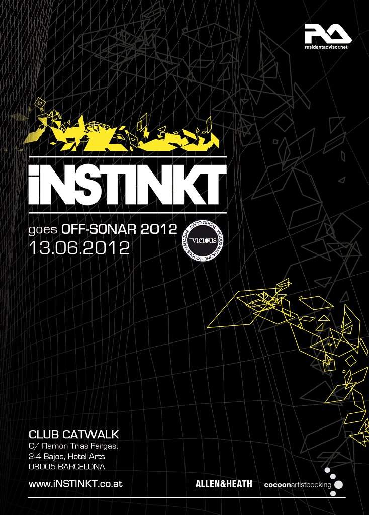 Instinkt Goes OFF Sonar 2012 - フライヤー表