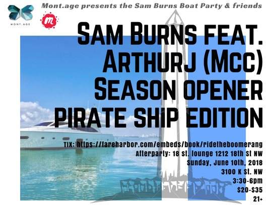 The Sam Burns Boat Party & Friends feat. Arthurj (MCC) Pirate Ship - Página frontal