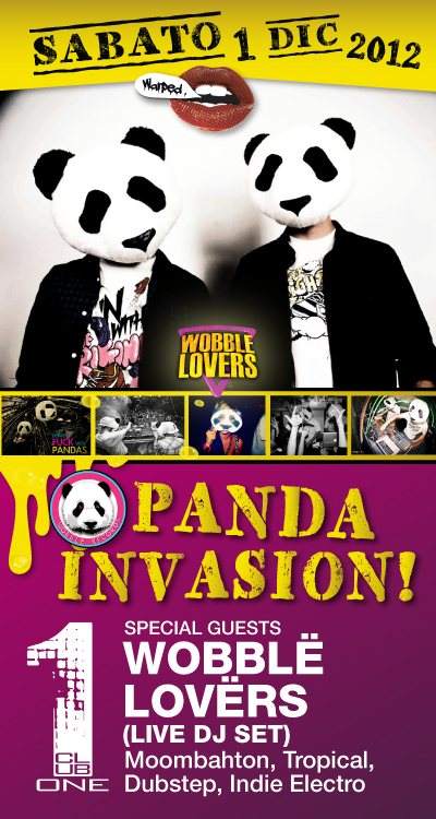 Panda Invasion! Guest djs: Wobblë Lovërs (Live) - Página frontal