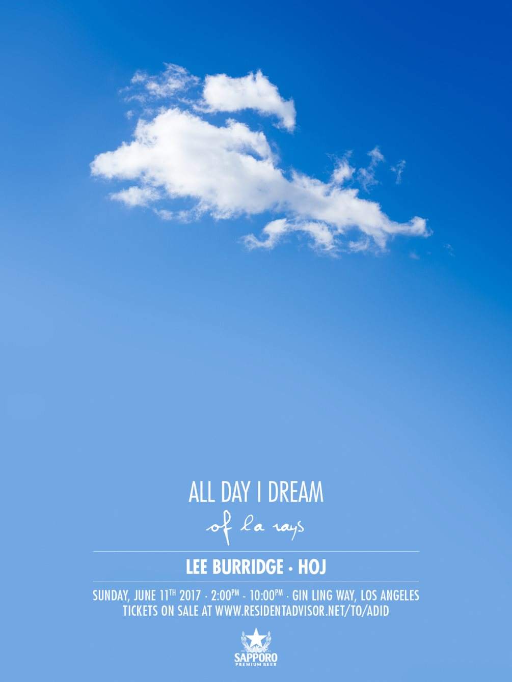All Day I Dream of L.A. Rays - フライヤー表