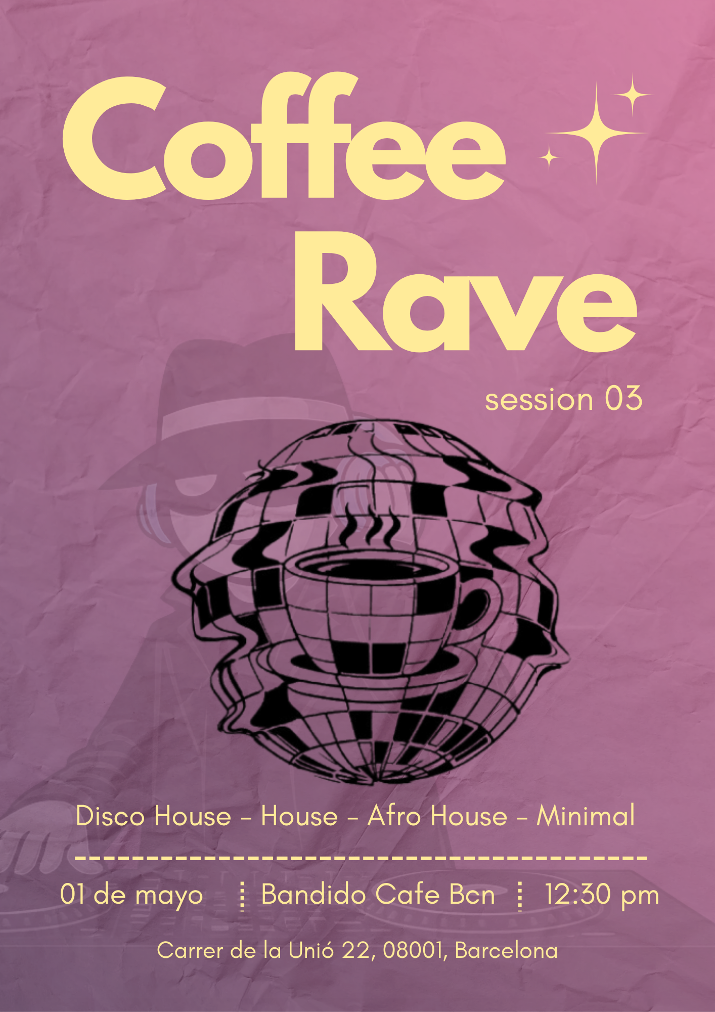 Coffee Rave S3 bij Bandido Cafe, Barcelona