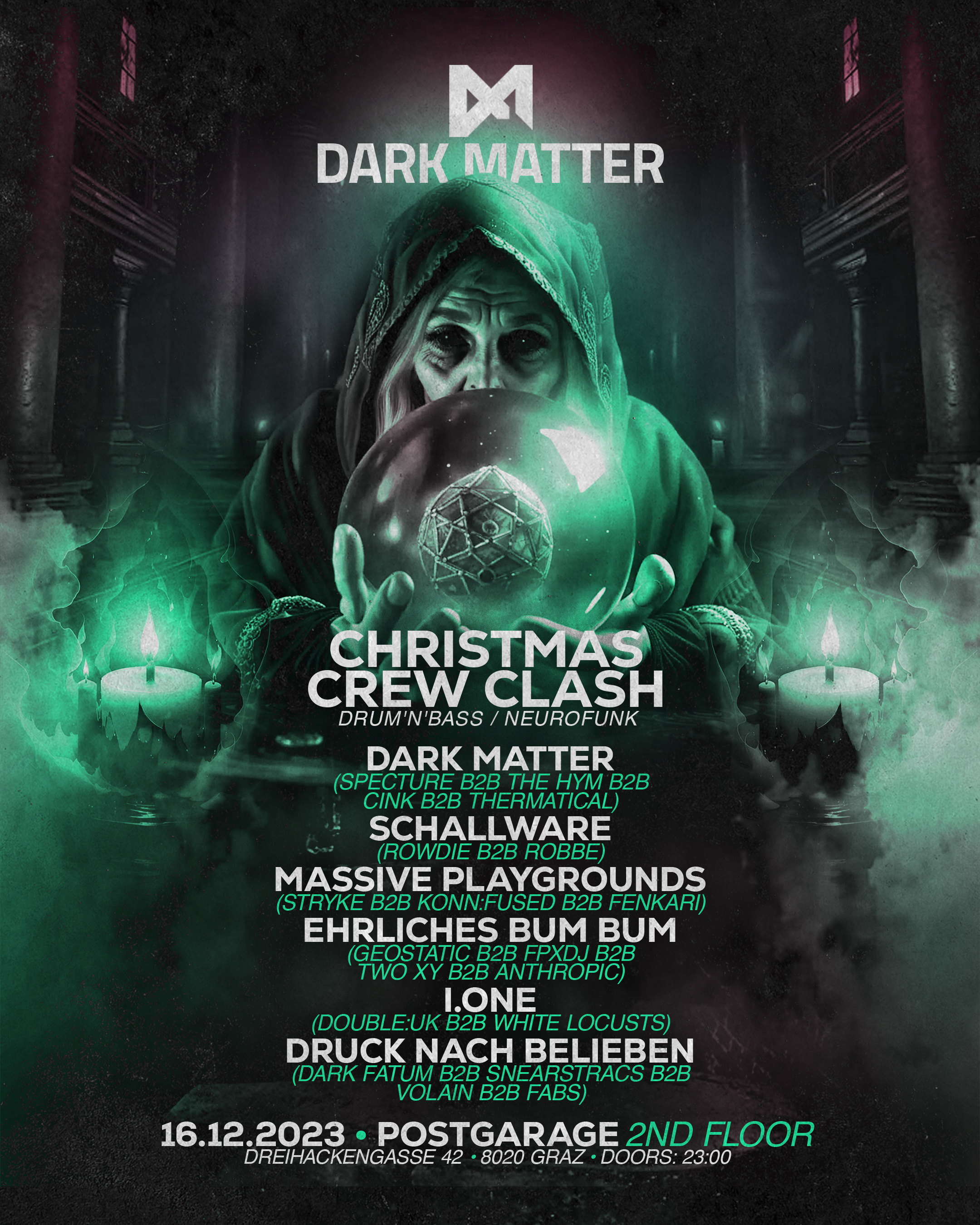 Dark Matter Christmas Crew Clash - フライヤー裏