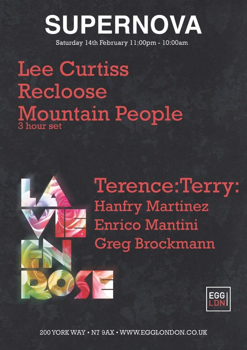 Supernova Valentines - La Vie En Rose: Lee Curtiss, Recloose, Mountain People, Greg Brockmann - Página frontal
