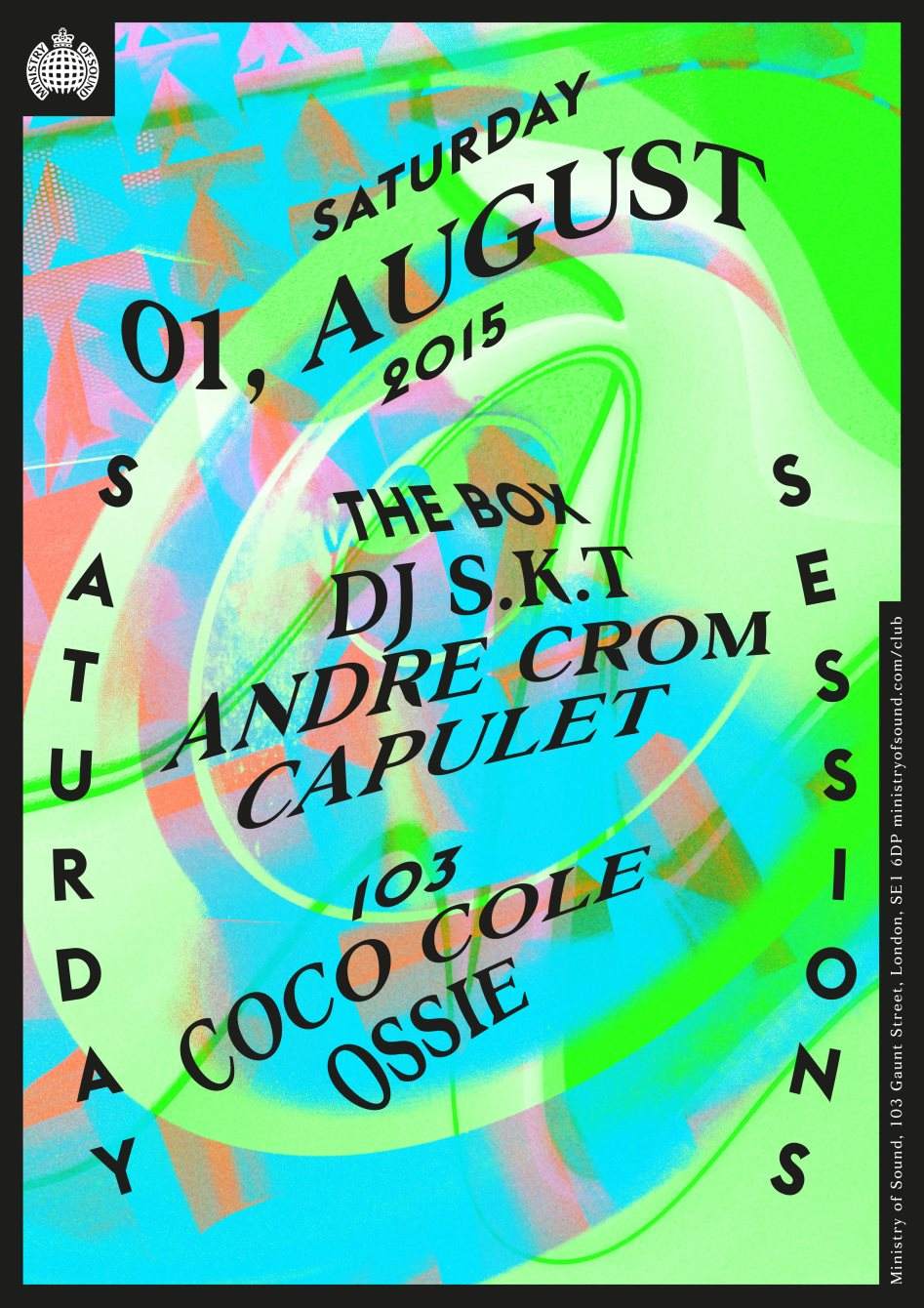 DJ S.K.T + Andre Crom + Capulet + Copy Paste Soul + Ossie - フライヤー表