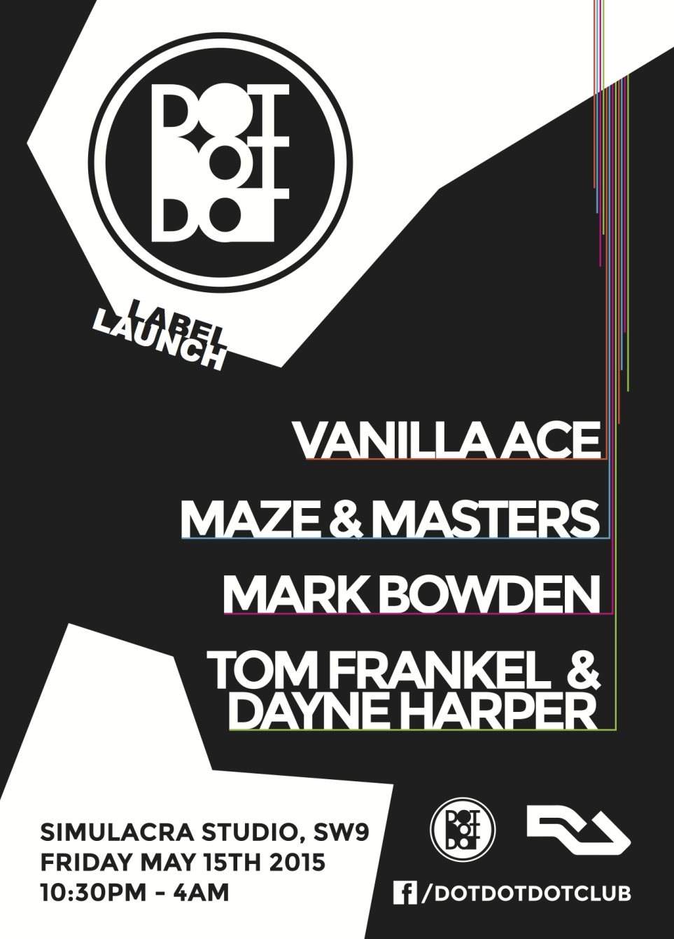 Dotdotdot 'Label Launch': Vanilla Ace, Maze & Masters + Guests - Página frontal