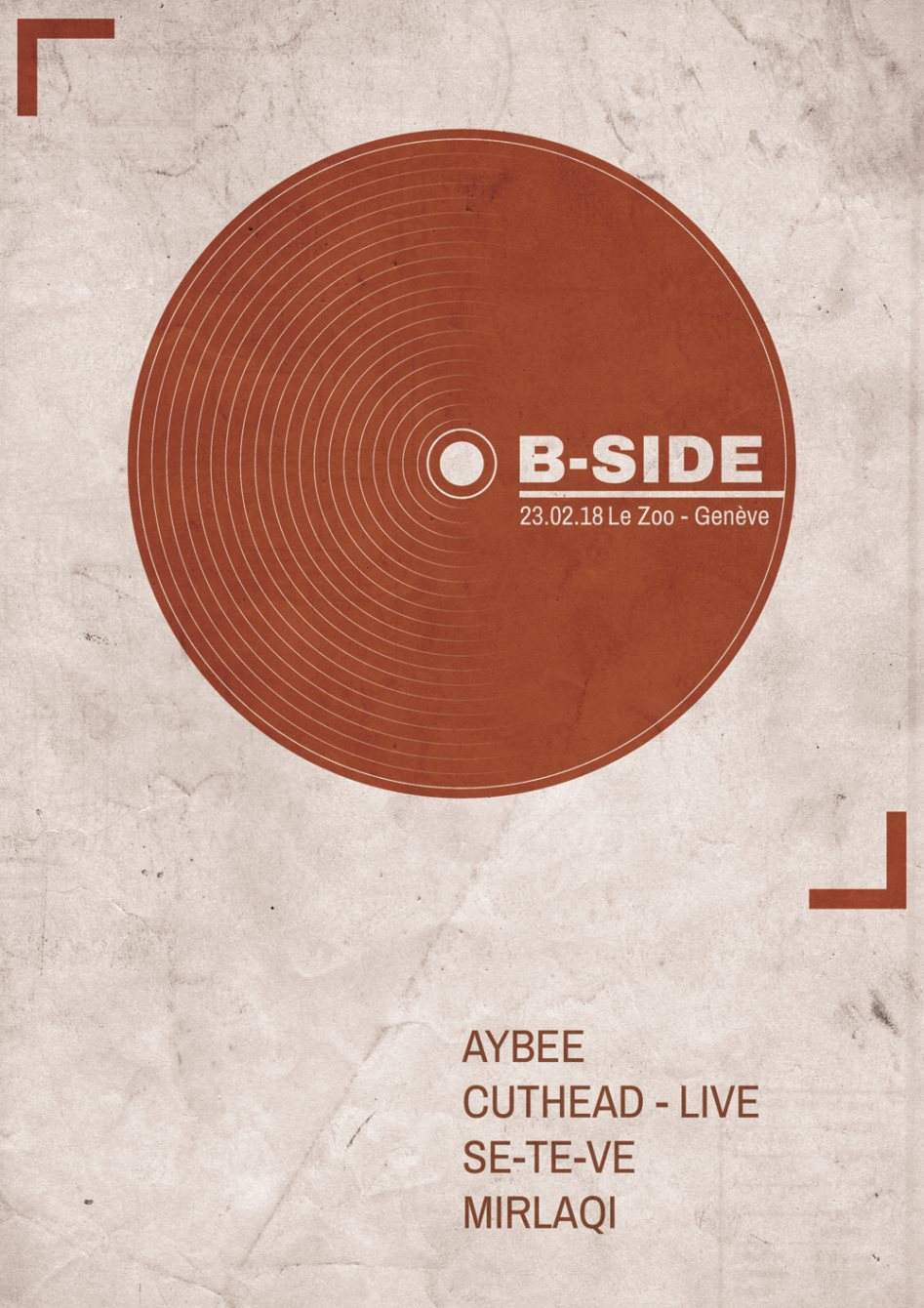 B-Side with AYBEE & Cuthead - フライヤー表