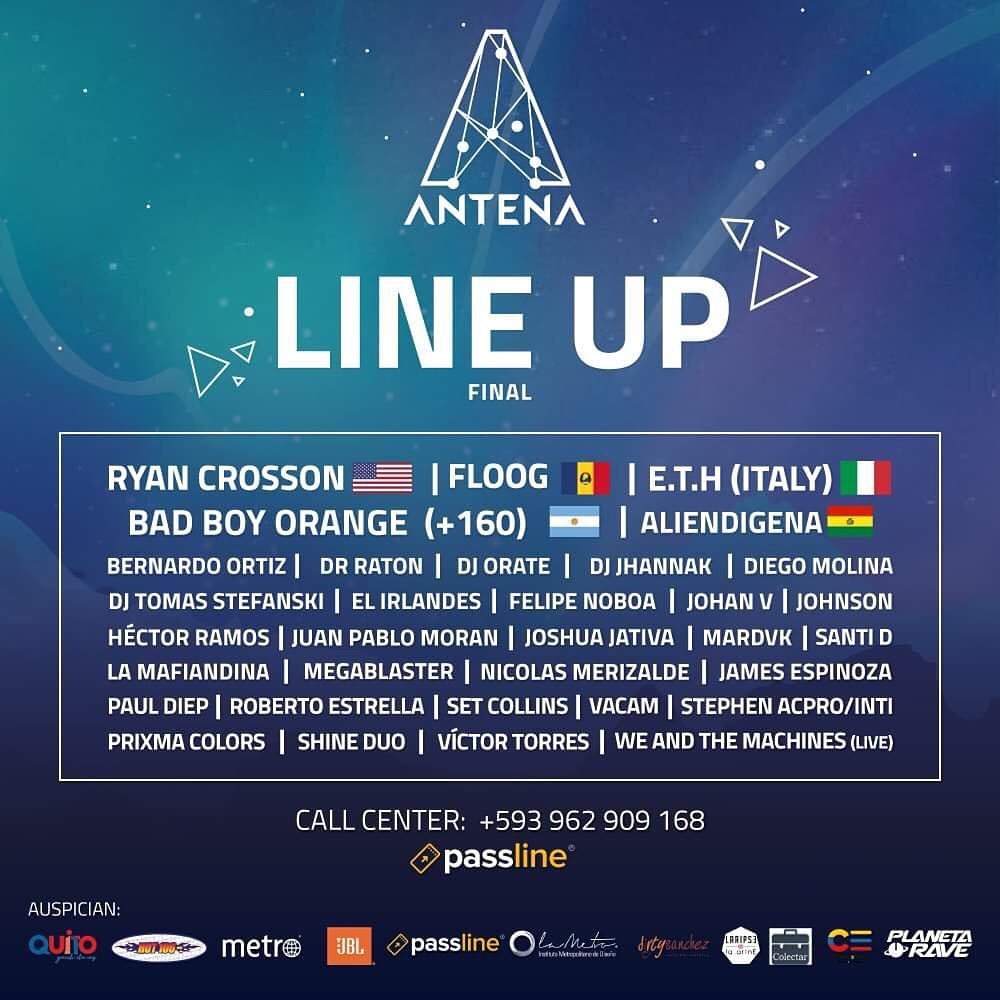 Antena Festival 2019 - フライヤー裏